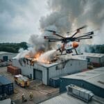 drone-firefighting-industrial-scene