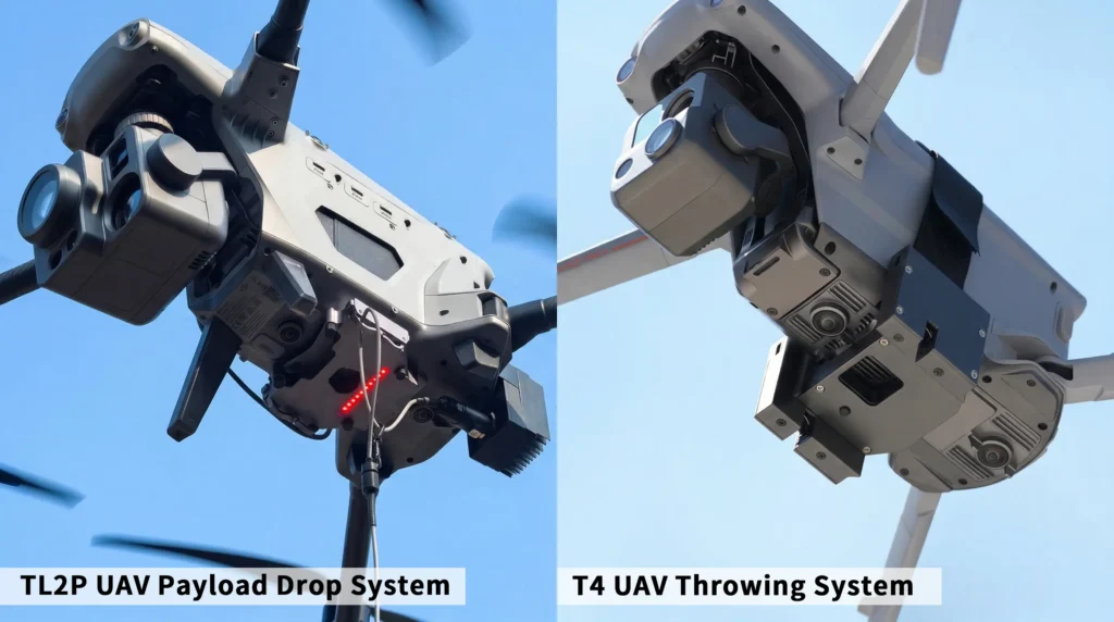 TL2P vs T4 UAV Payload Drop System