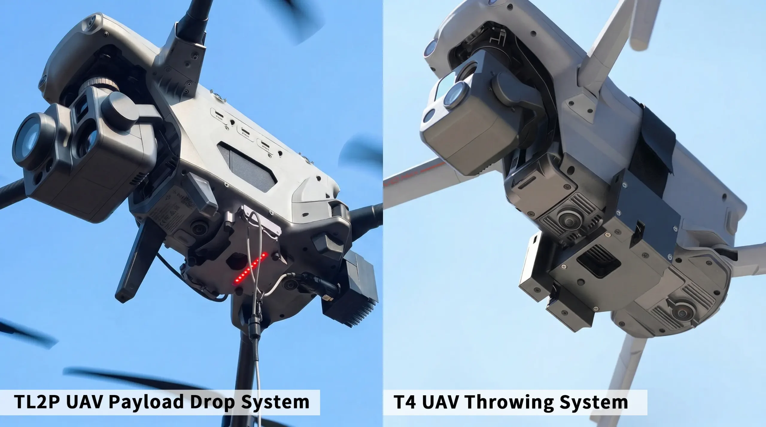 TL2P vs T4 UAV Payload Drop System