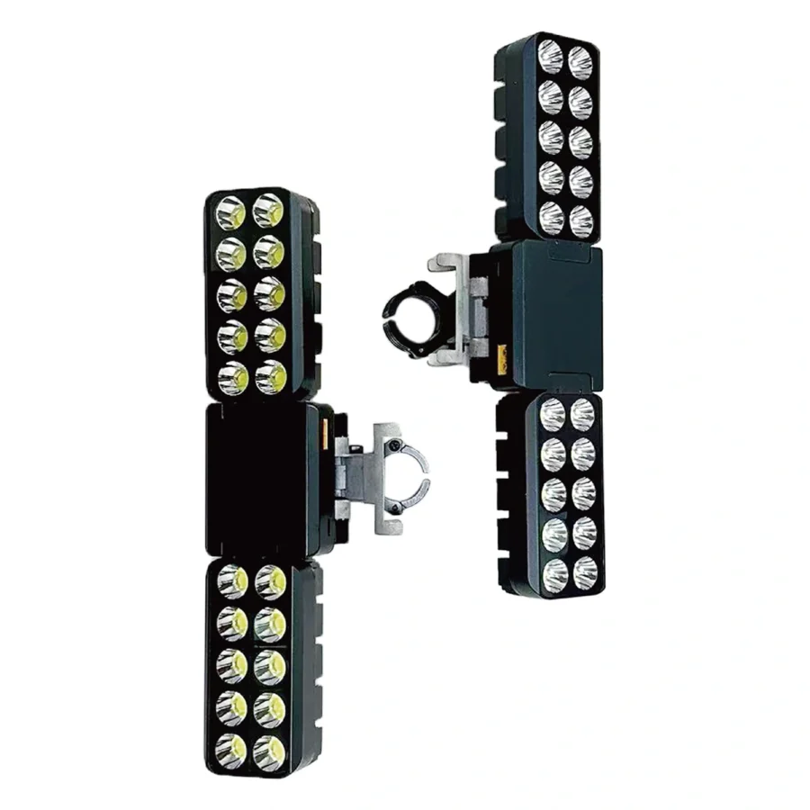 tethered drone system with lighting module
