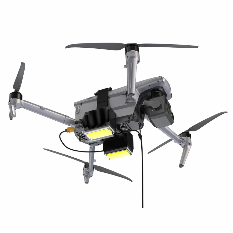 VineVolt MAX tethered power supply system with UAV lighting