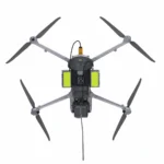 tethered drone system with high brightness light