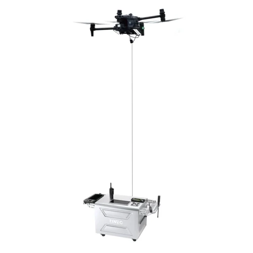 Tethered Power Supply System powered by tethered cable